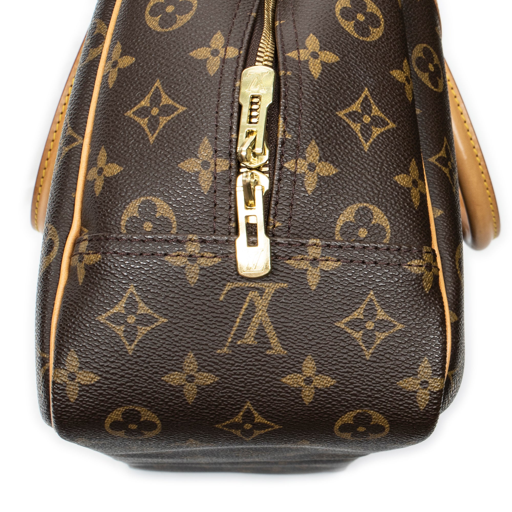 Handbag Deauville Brown Monogram Canvas