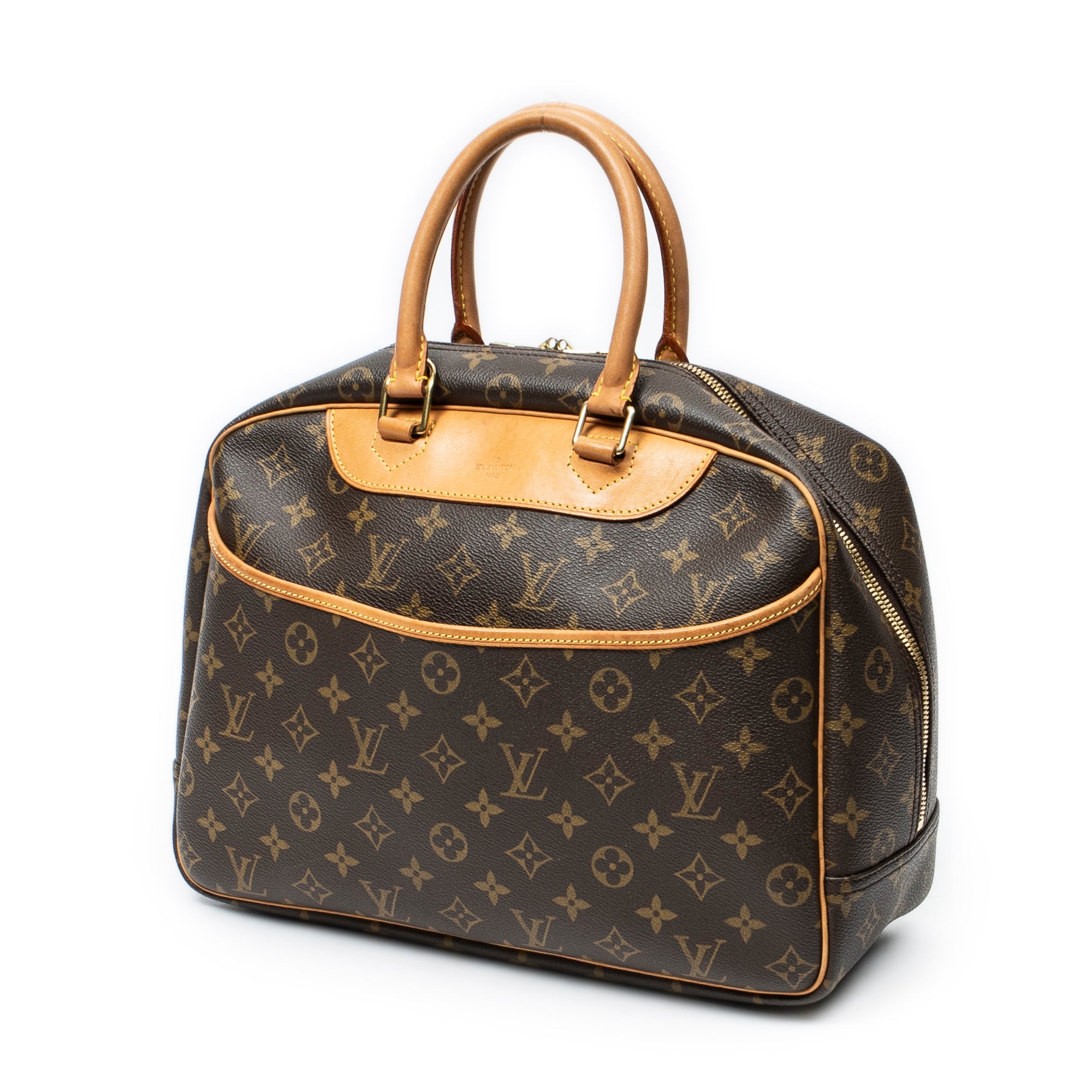 Handbag Deauville Brown Monogram Canvas