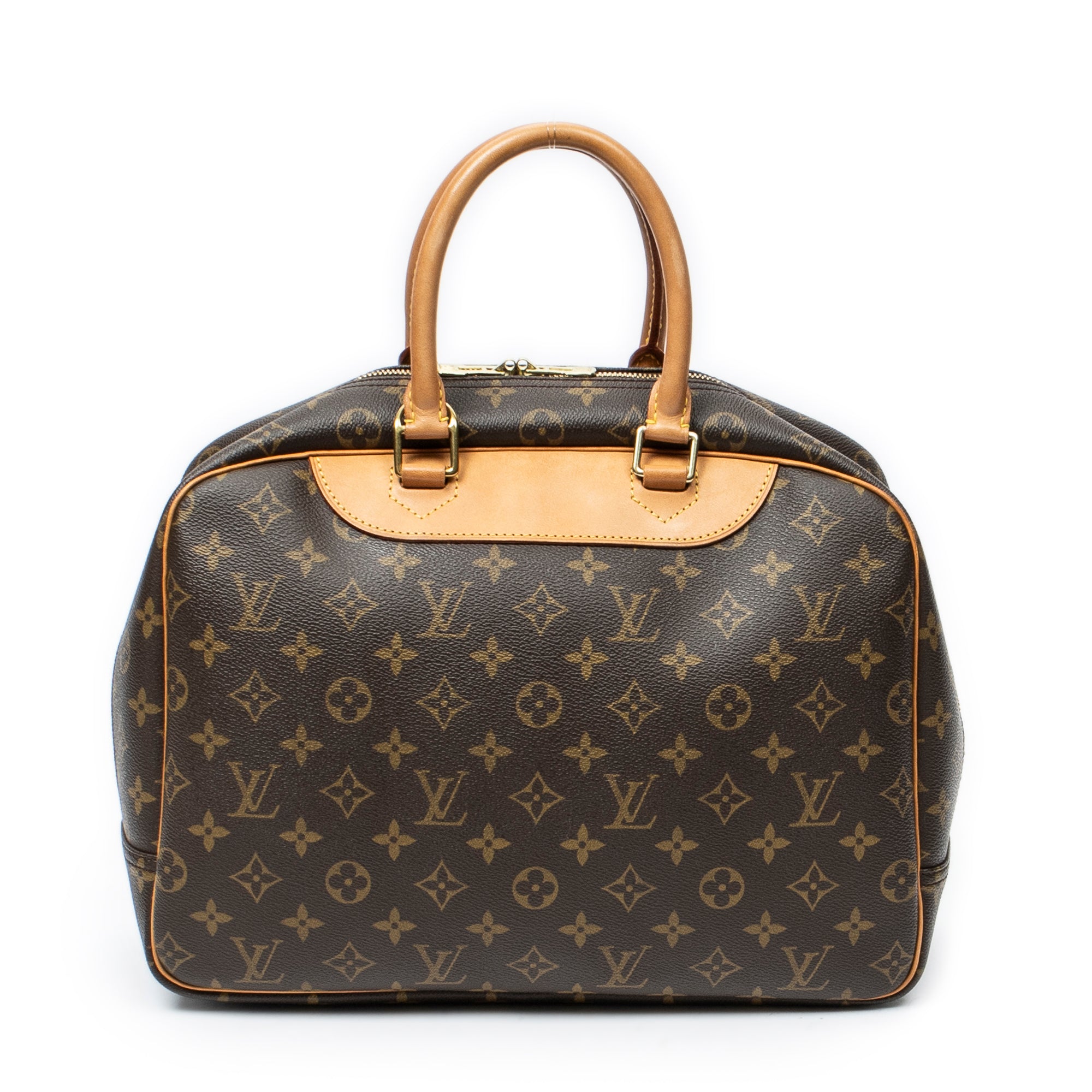 Handbag Deauville Brown Monogram Canvas