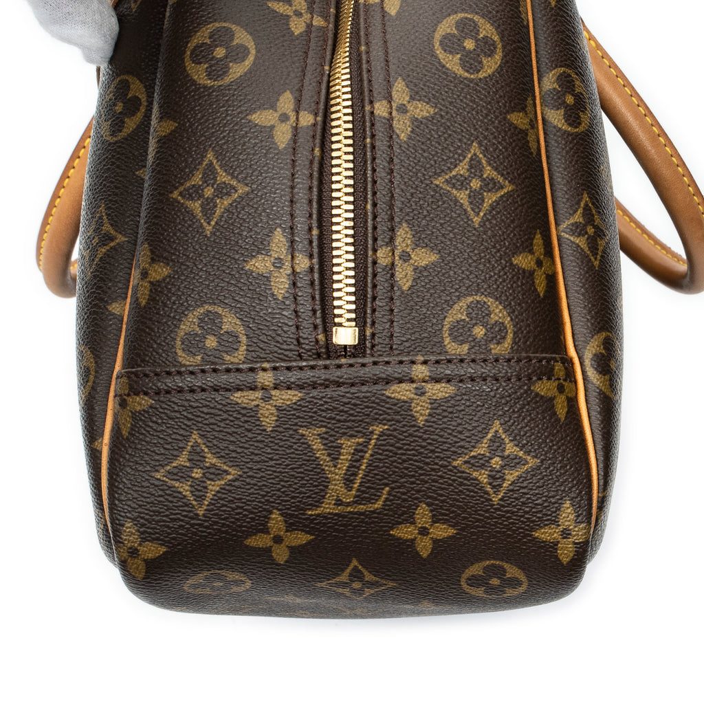 Handbag Deauville Brown Monogram Canvas
