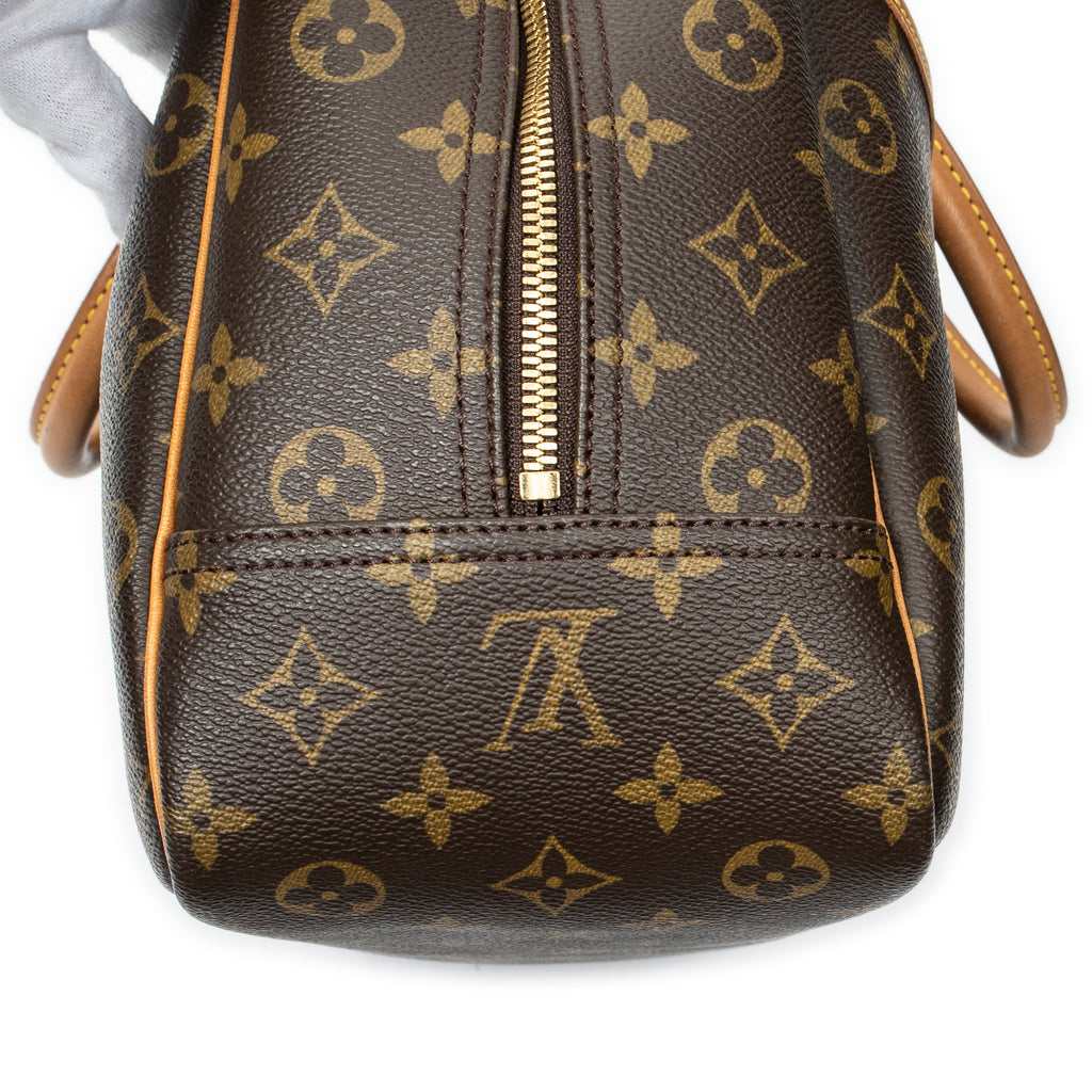 Handbag Deauville Brown Monogram Canvas