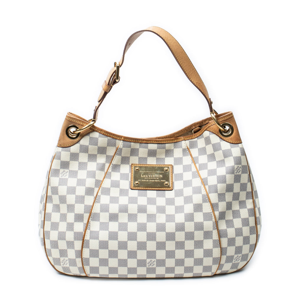 Shoulder Bag Galliera PM Ivory Damier Azur