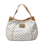 Shoulder Bag Galliera PM Ivory Damier Azur