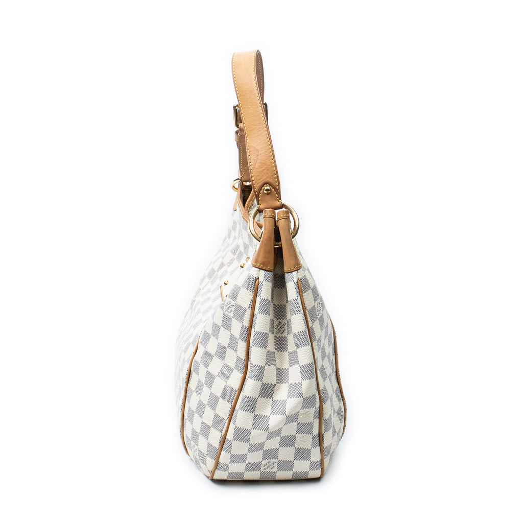 Shoulder Bag Galliera PM Ivory Damier Azur