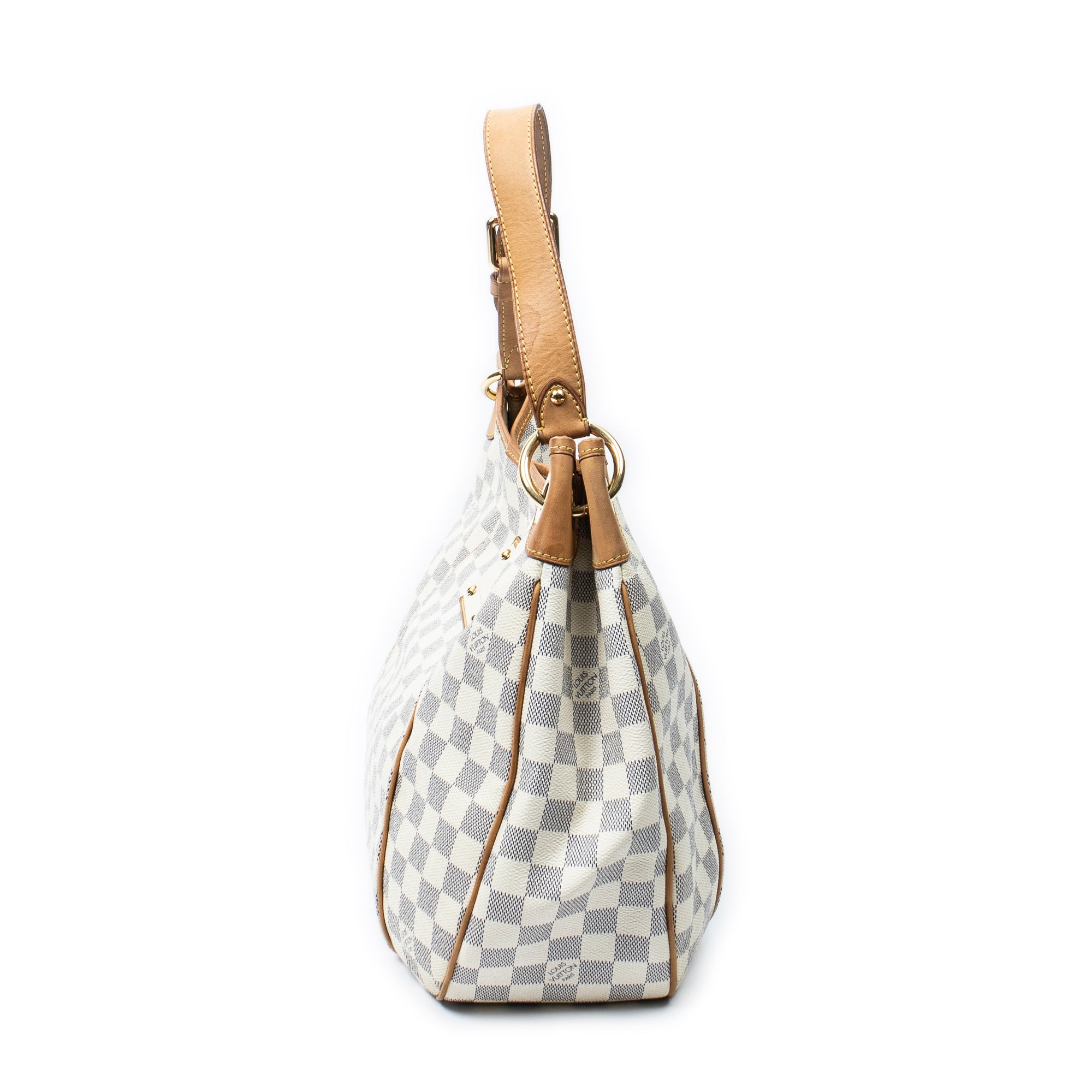 Shoulder Bag Galliera PM Ivory Damier Azur