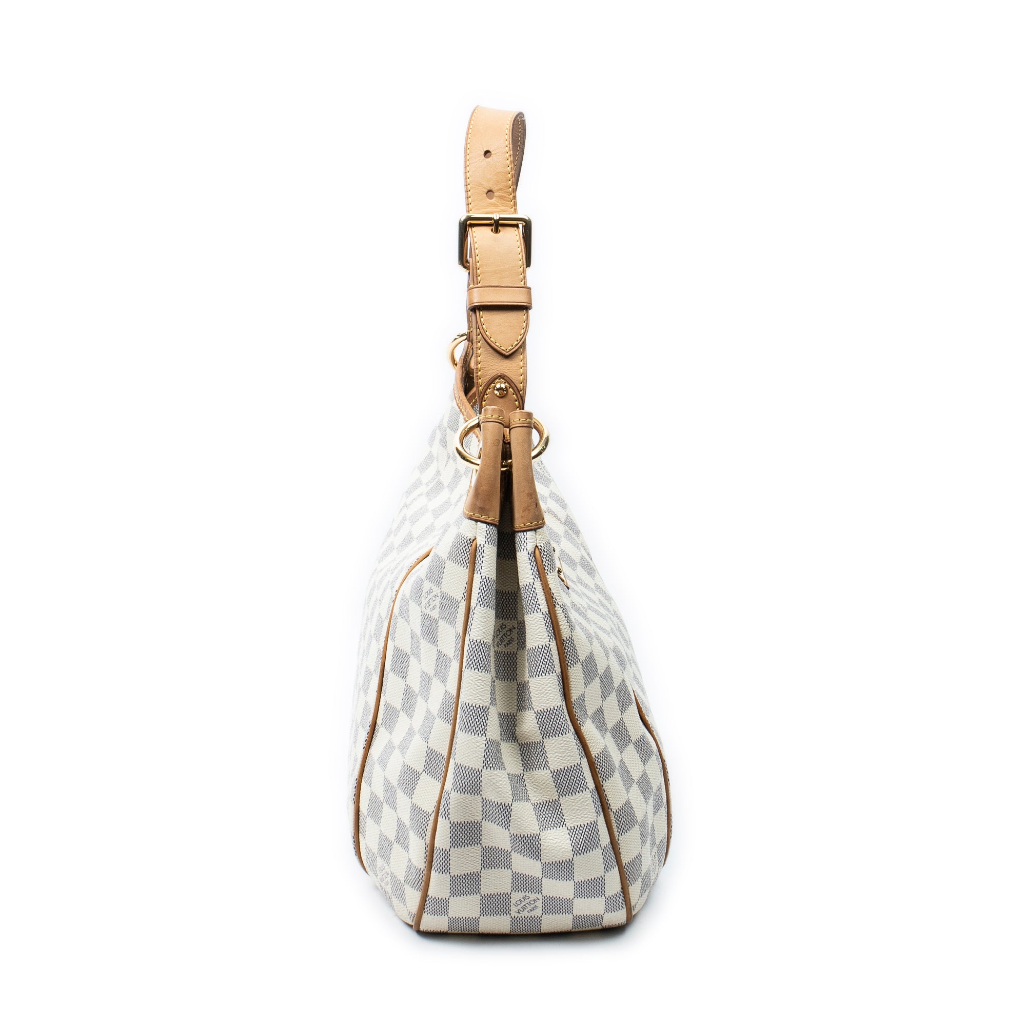 Shoulder Bag Galliera PM Ivory Damier Azur