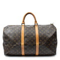 Bolsa de viaje Keepall 50 lona Monogram marrón
