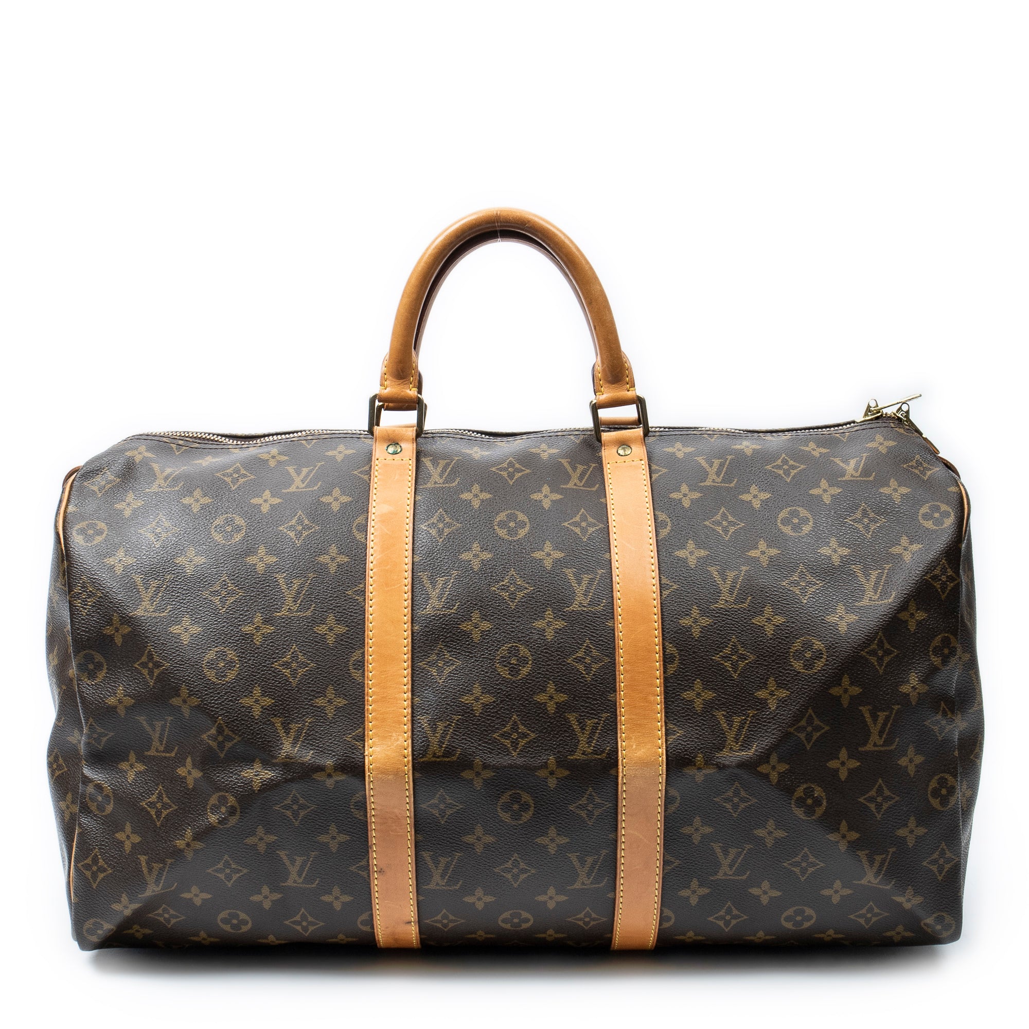 Bolsa de viaje Keepall 50 lona Monogram marrón