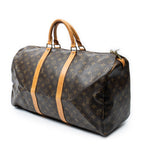 Bolsa de viaje Keepall 50 lona Monogram marrón