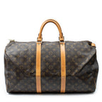 Bolsa de viaje Keepall 50 lona Monogram marrón