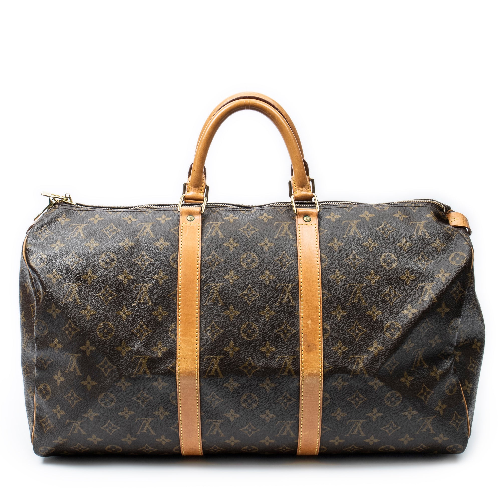 Bolsa de viaje Keepall 50 lona Monogram marrón