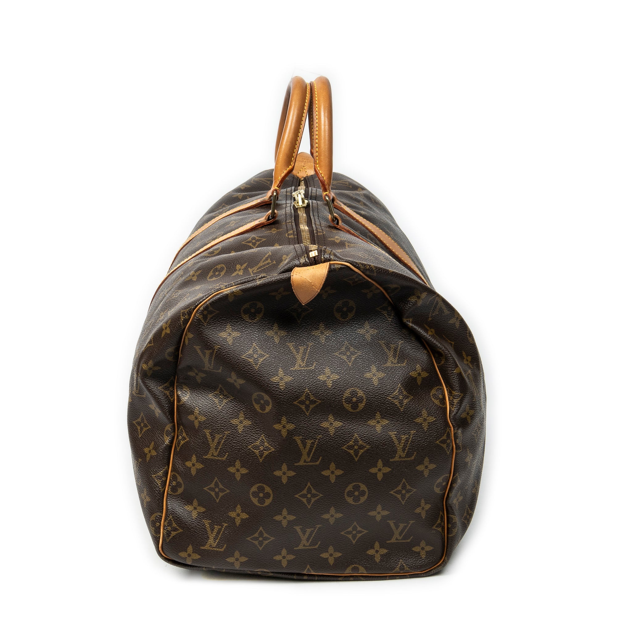 Travel Bag Keepall 55 Brown Monogram Canvas