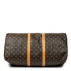 Travel Bag Keepall 55 Brown Monogram Canvas