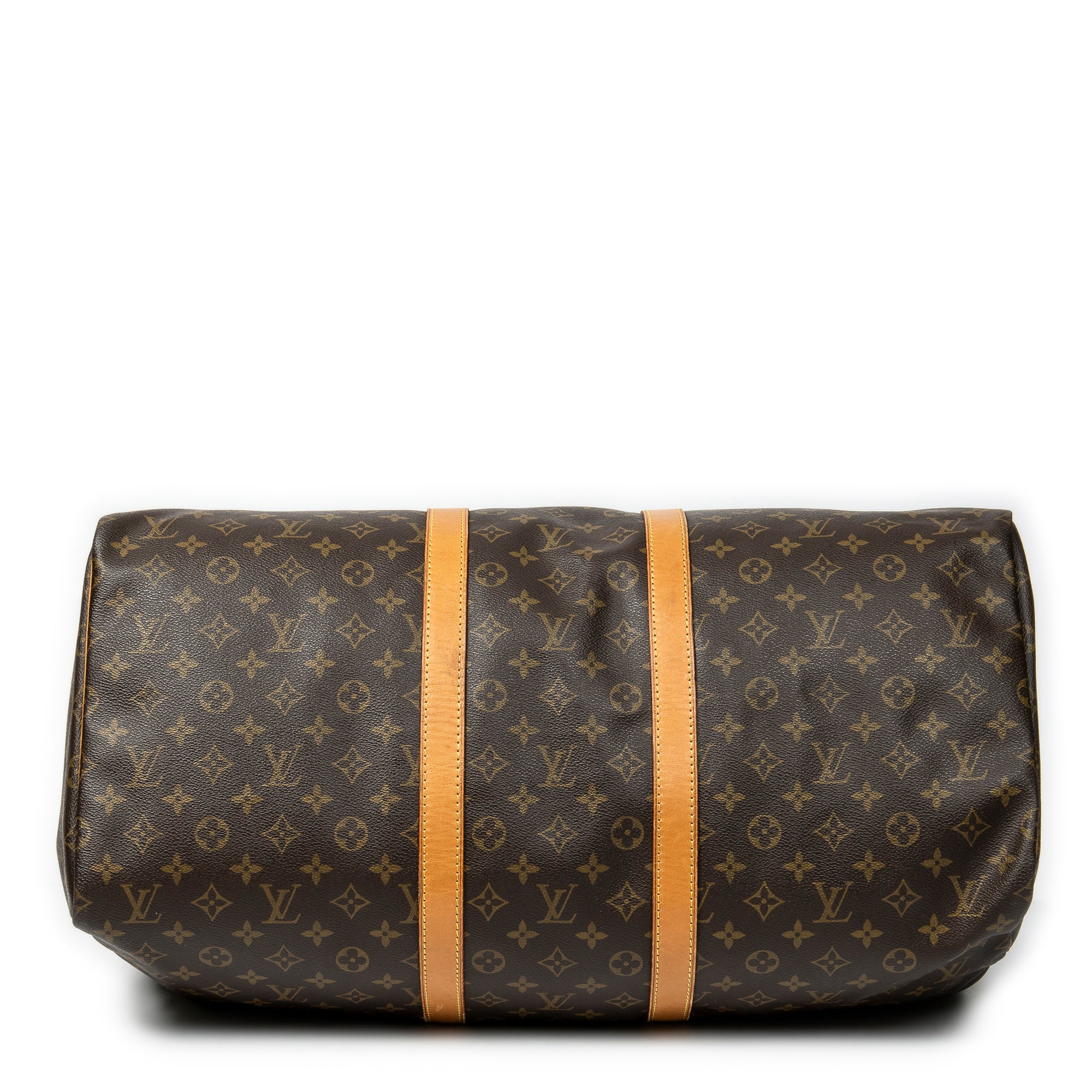 Travel Bag Keepall 55 Brown Monogram Canvas