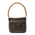 Shoulder Bag Looping MM Brown Monogram Canvas
