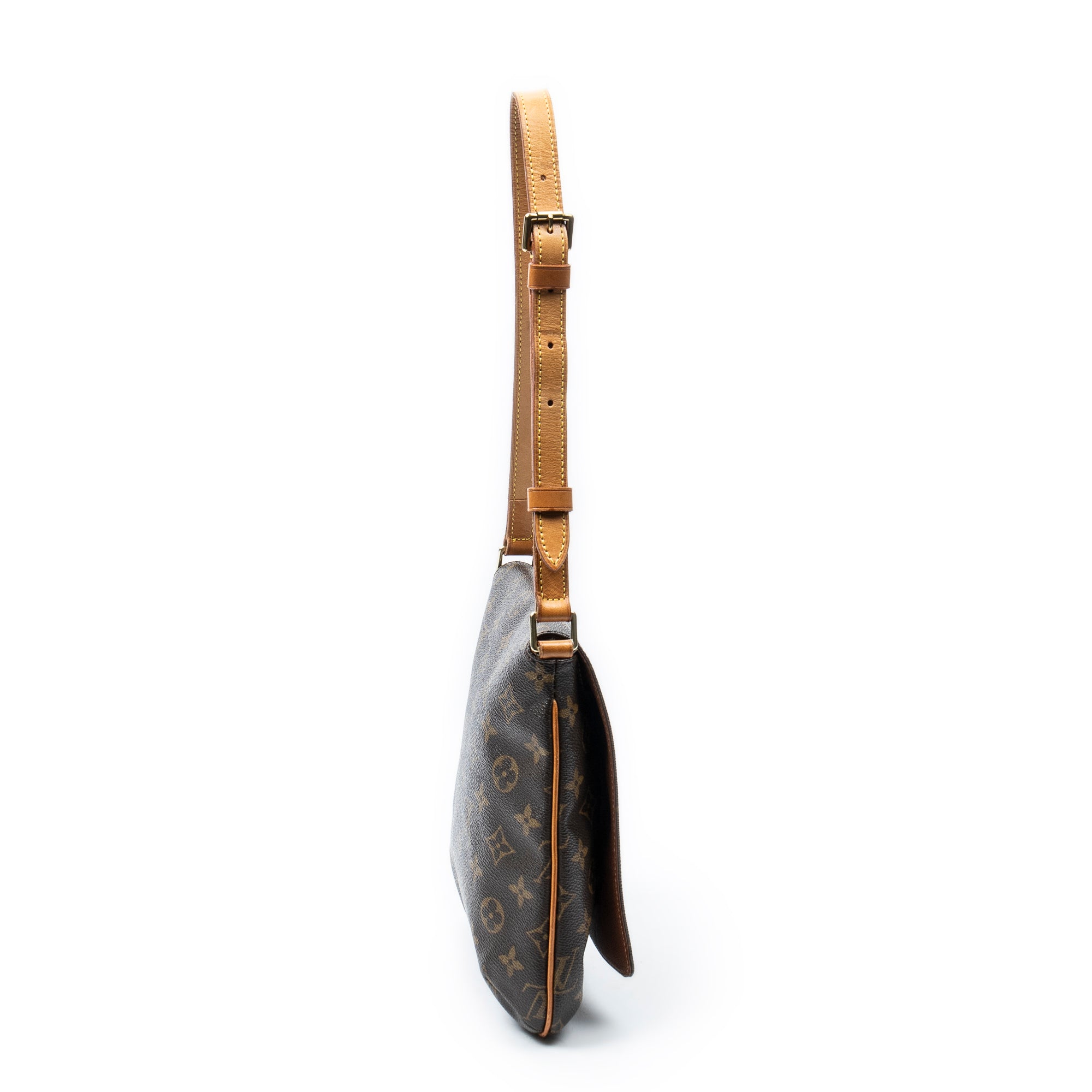 Shoulder Bag Musette Salsa Brown Monogram Canvas
