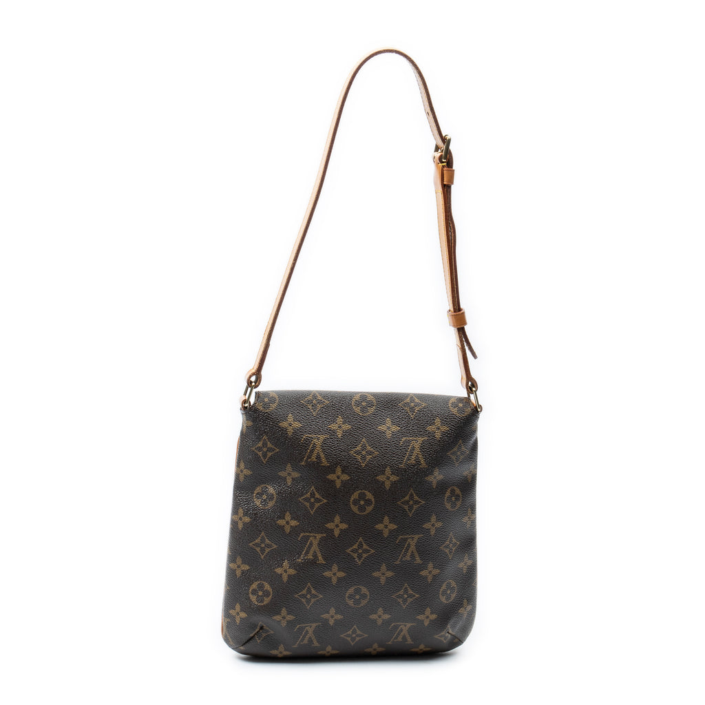Sac Bandoulière Musette Salsa Monogram Toile Marron