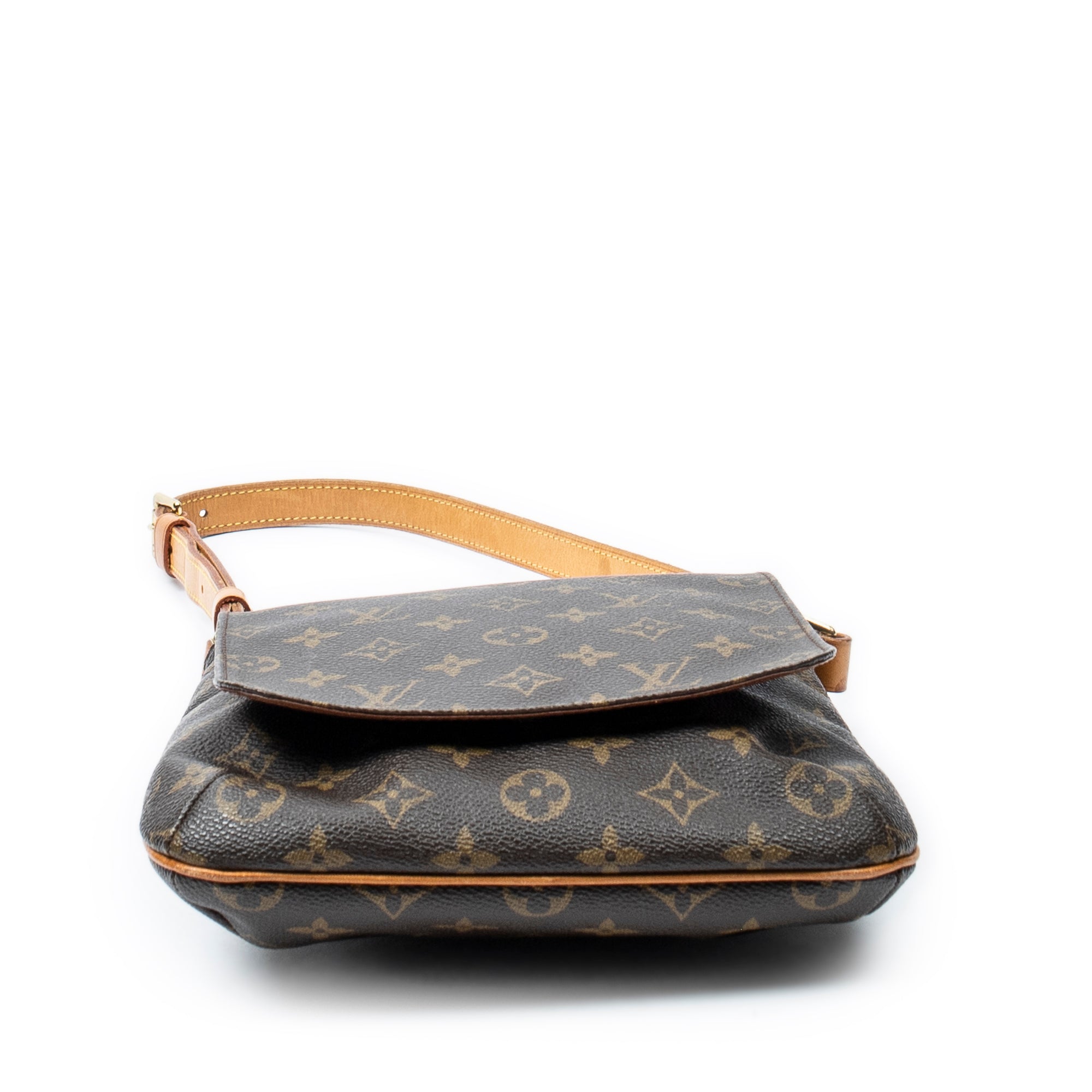 Shoulder Bag Musette Salsa Brown Monogram Canvas