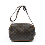 Shoulder Bag Reporter PM Brown Monogram Canvas