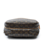 Sac Reporter PM en toile Monogram marron