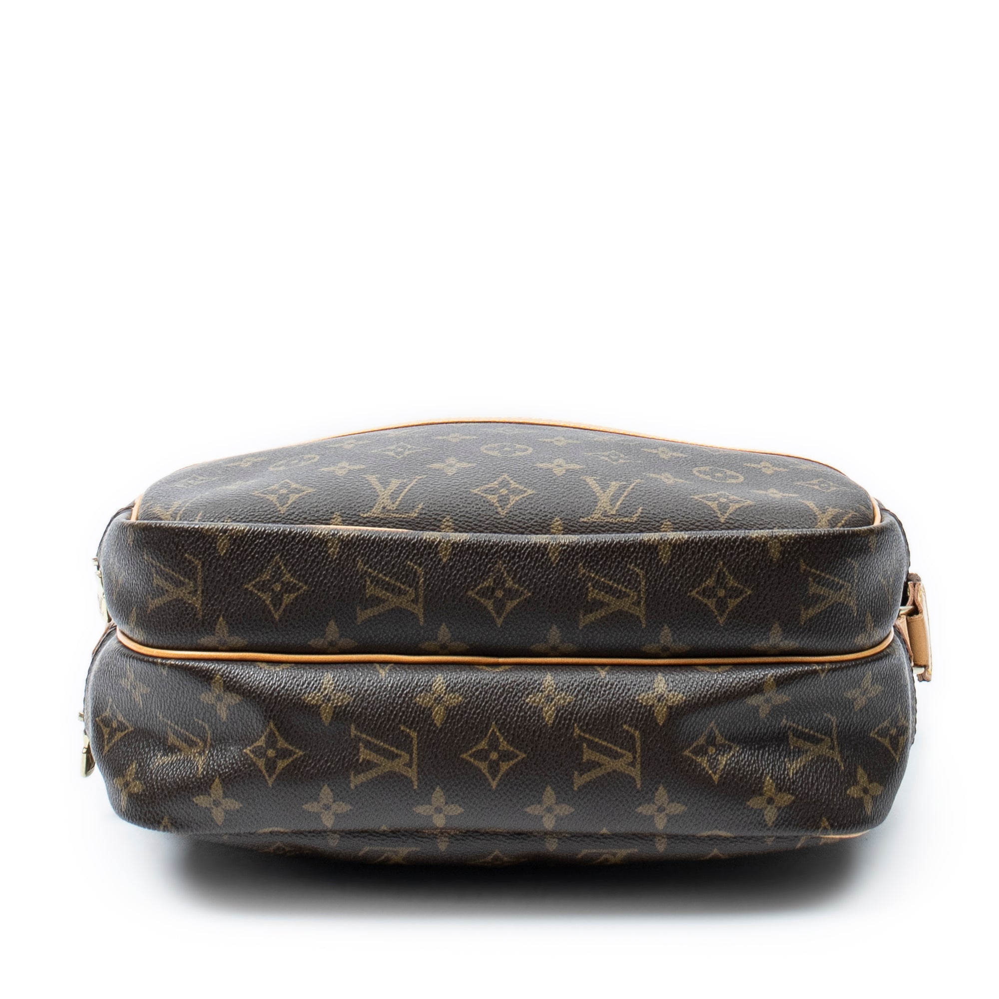Sac Reporter PM en toile Monogram marron