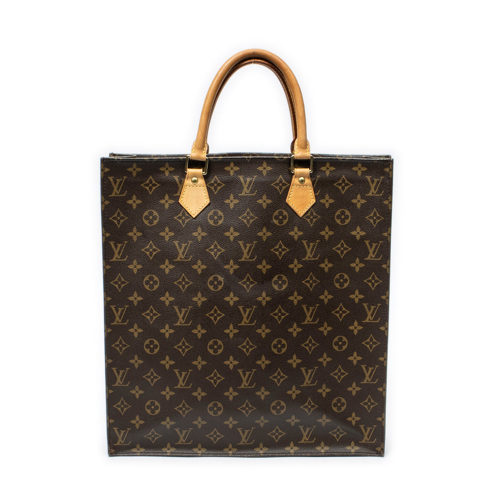 Handbag Sac Plat Brown Monogram Canvas