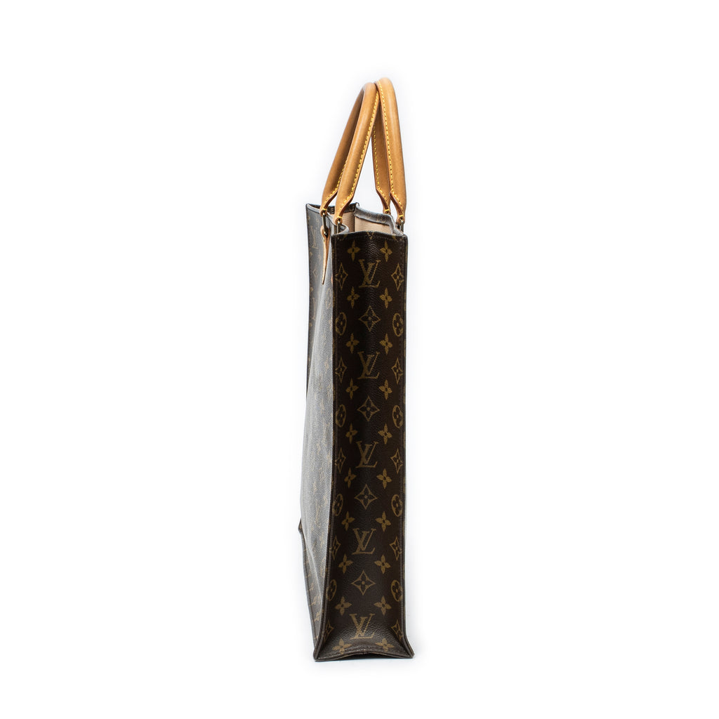 Handbag Sac Plat Brown Monogram Canvas