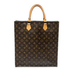 Handbag Sac Plat Brown Monogram Canvas
