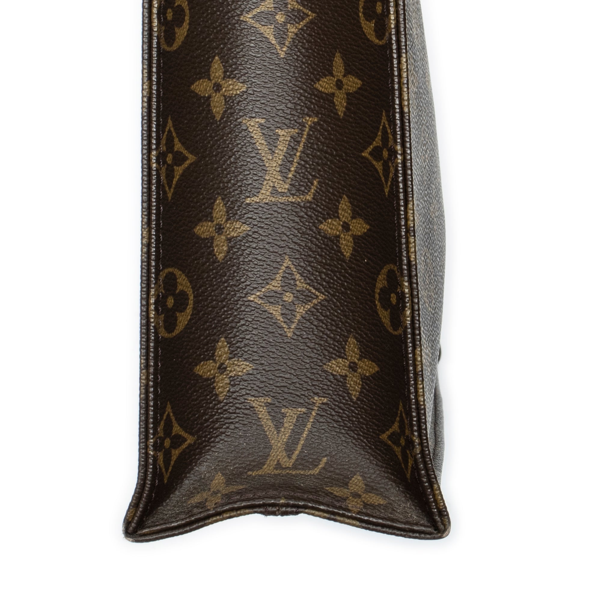 Handbag Sac Plat Brown Monogram Canvas