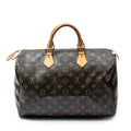 Handbag Speedy 35 Brown Monogram Canvas