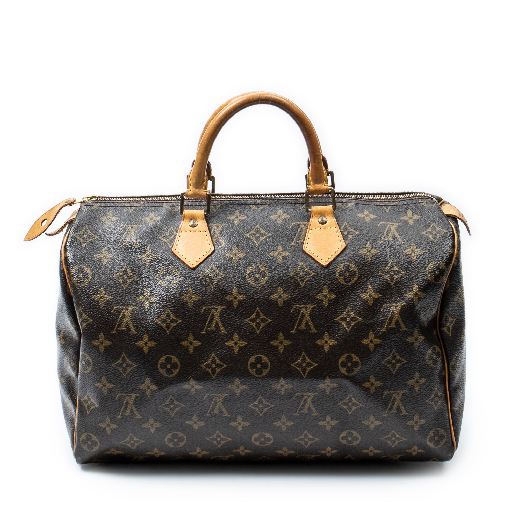 Handbag Speedy 35 Brown Monogram Canvas