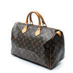 Handbag Speedy 35 Brown Monogram Canvas