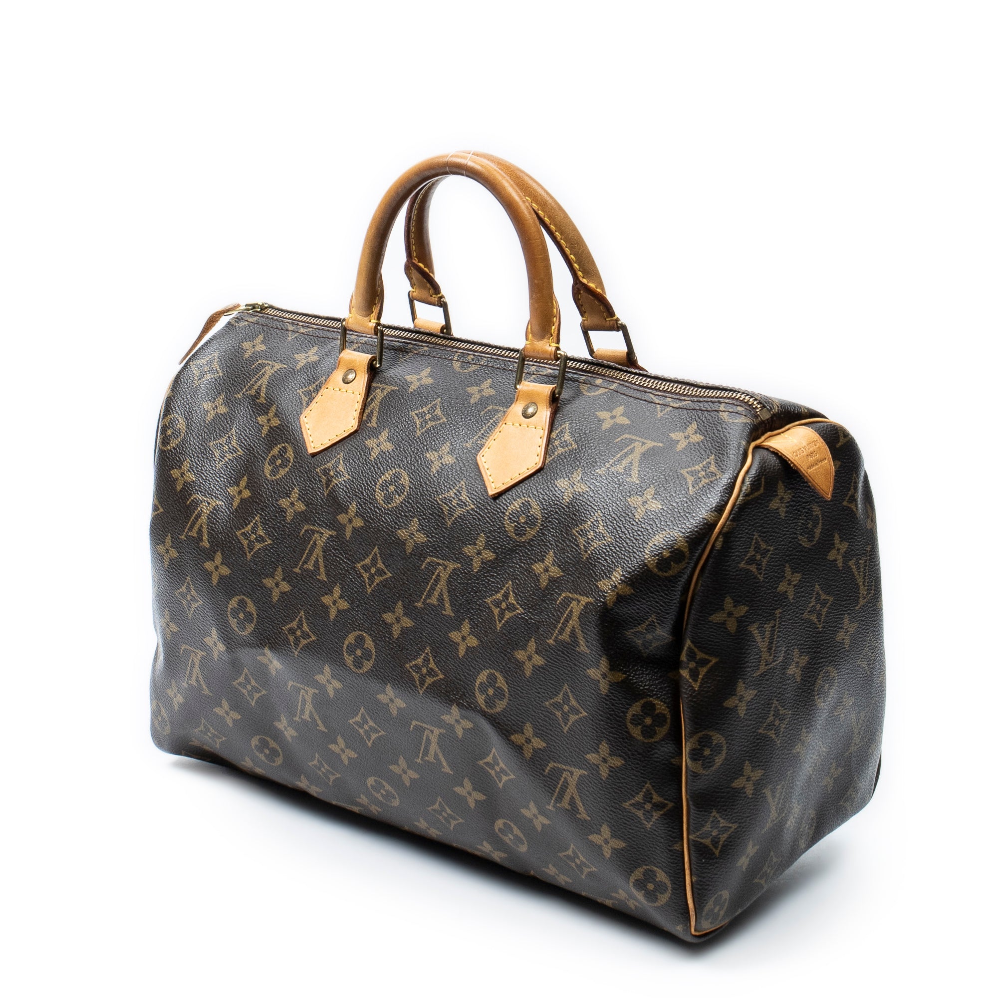 Handbag Speedy 35 Brown Monogram Canvas