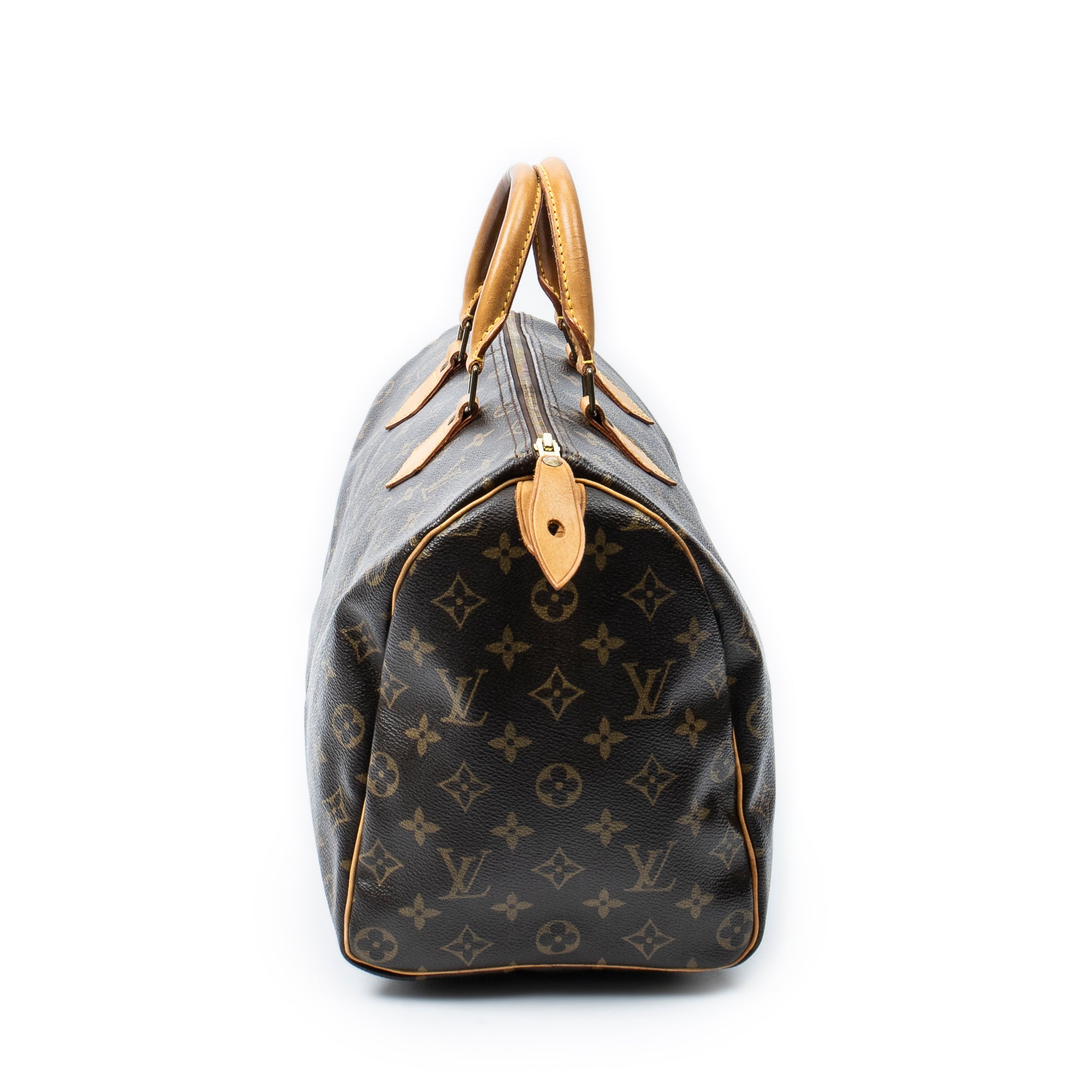 Handbag Speedy 35 Brown Monogram Canvas