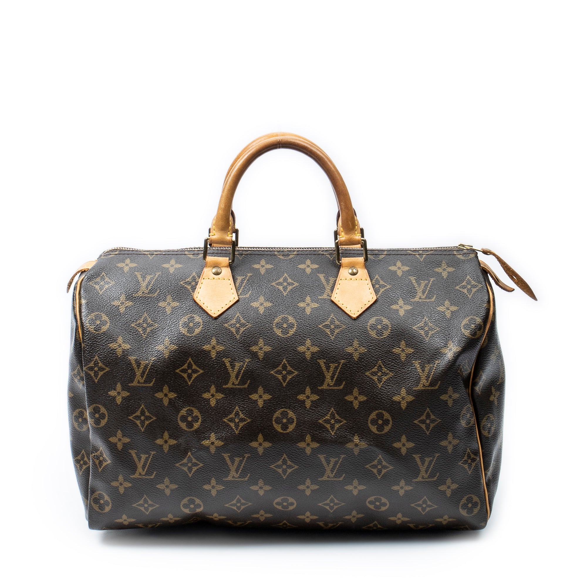 Handbag Speedy 35 Brown Monogram Canvas