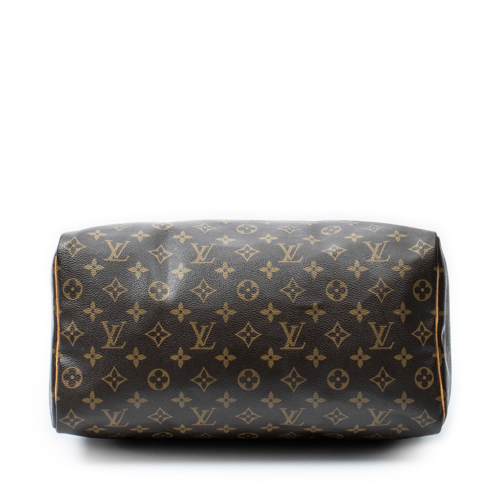 Handbag Speedy 35 Brown Monogram Canvas