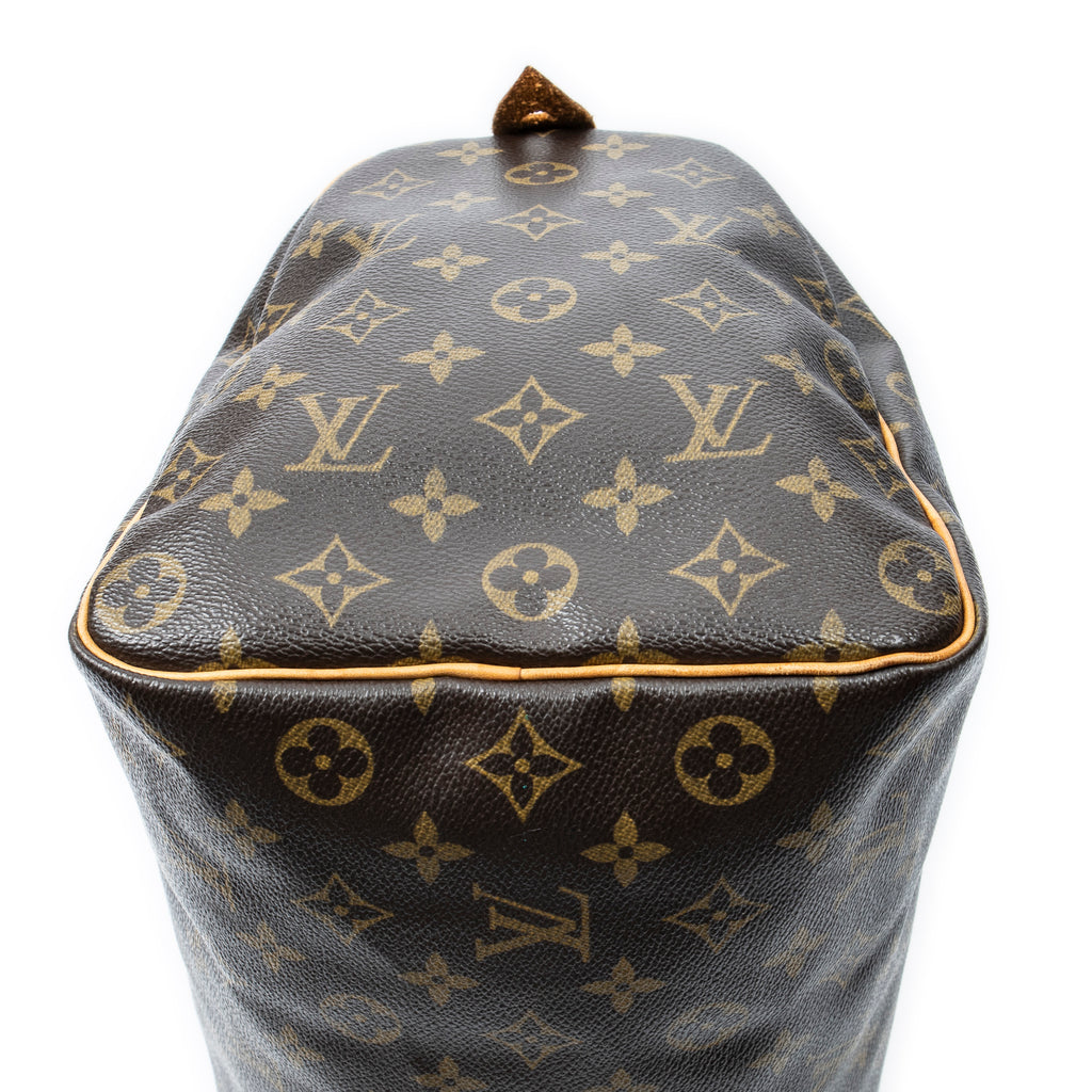 Handbag Speedy 35 Brown Monogram Canvas