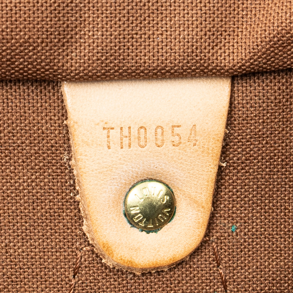 Handbag Speedy 35 Brown Monogram Canvas