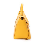 Shoulder Bag Mini Belt Bag Yellow Grained Leather