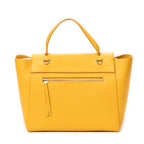 Shoulder Bag Mini Belt Bag Yellow Grained Leather