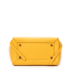 Shoulder Bag Mini Belt Bag Yellow Grained Leather