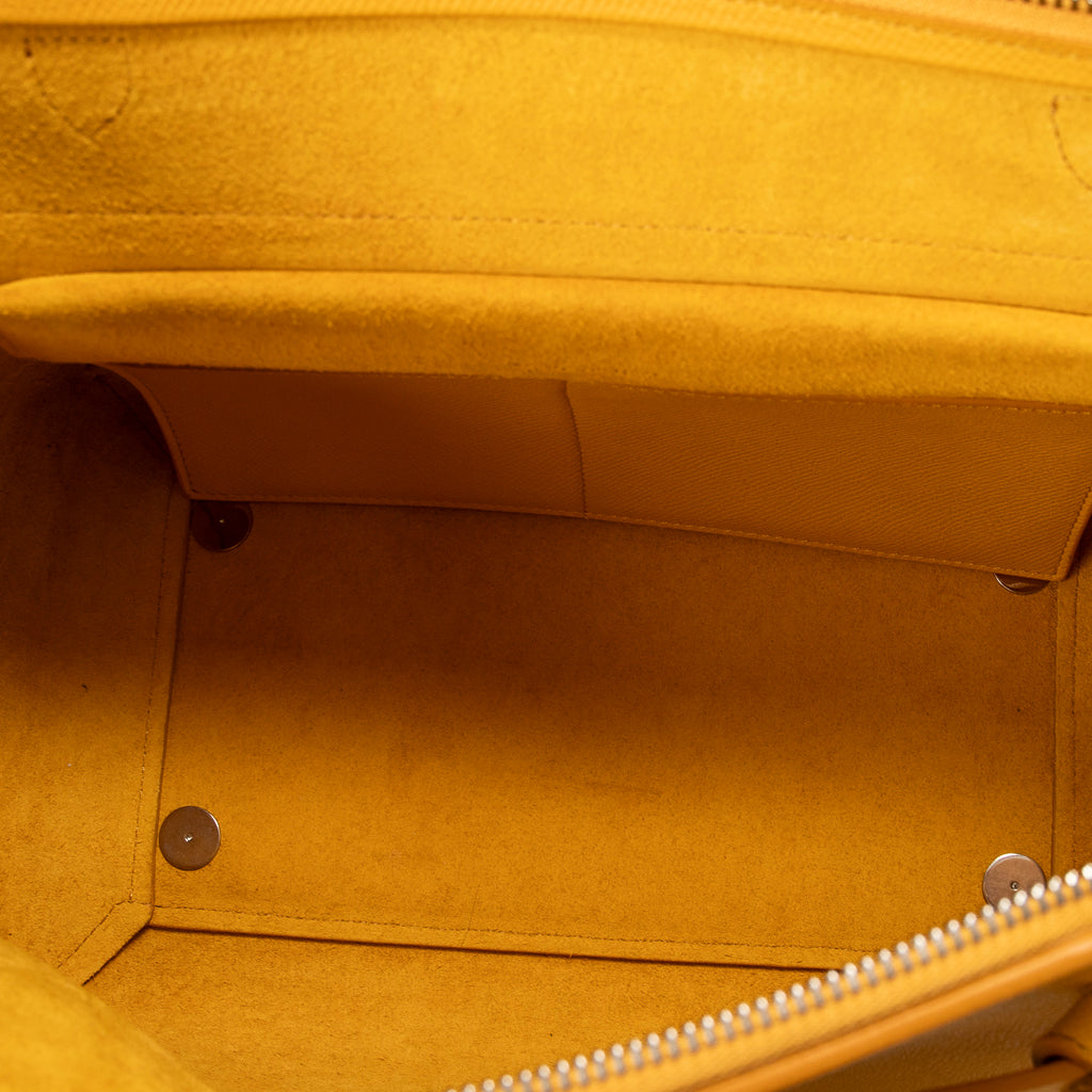 Shoulder Bag Mini Belt Bag Yellow Grained Leather