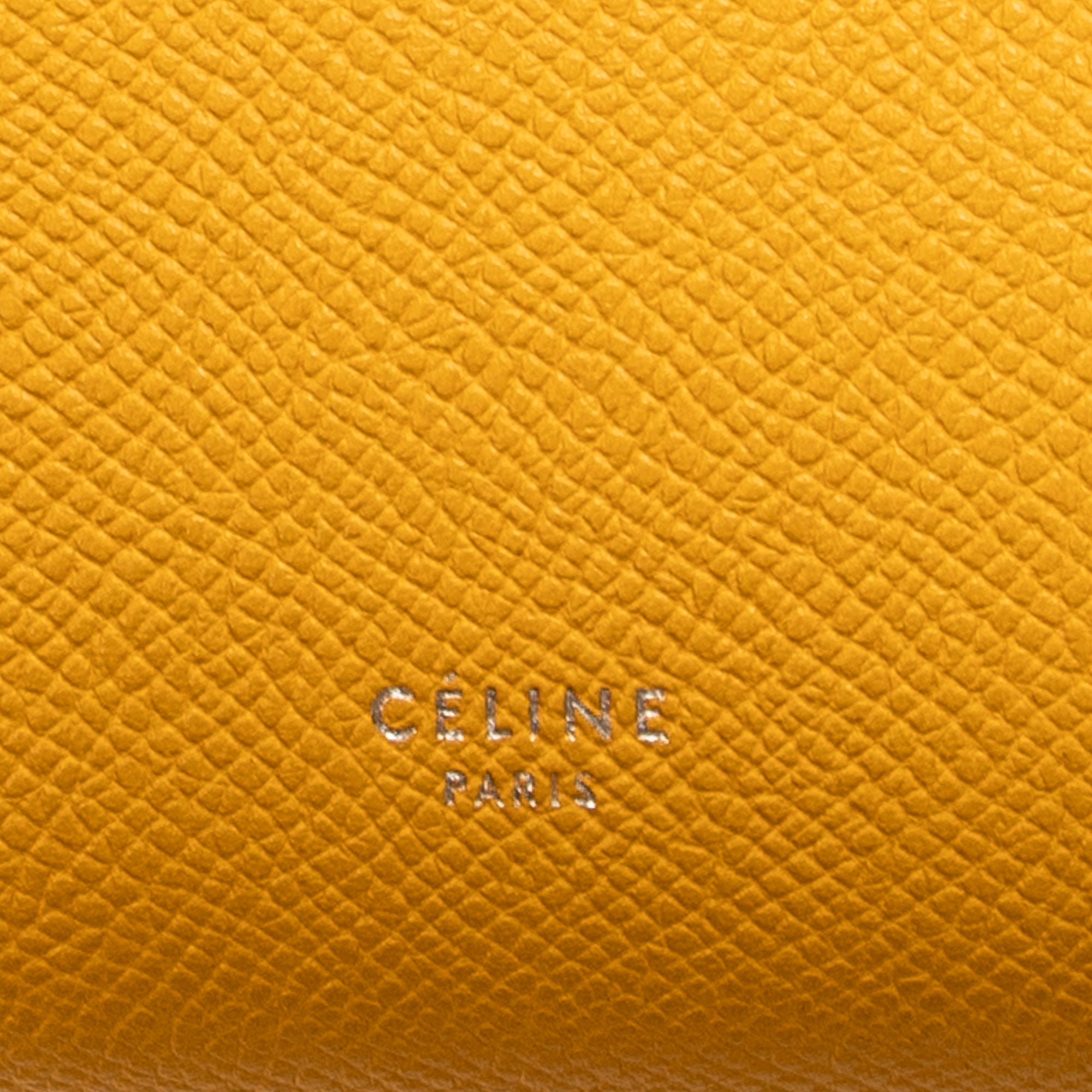 Shoulder Bag Mini Belt Bag Yellow Grained Leather