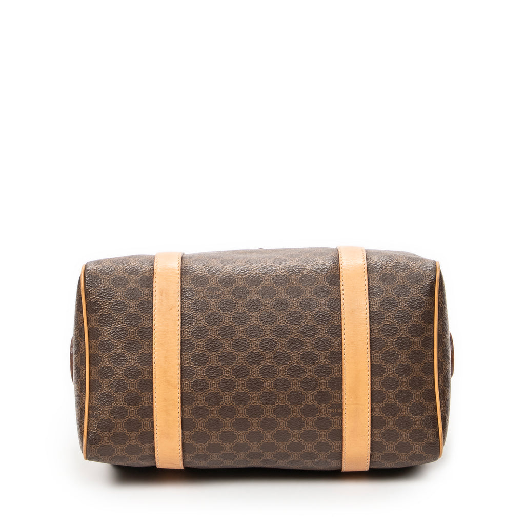 Handbag Mini Boston Beige Macadam Coated Canvas