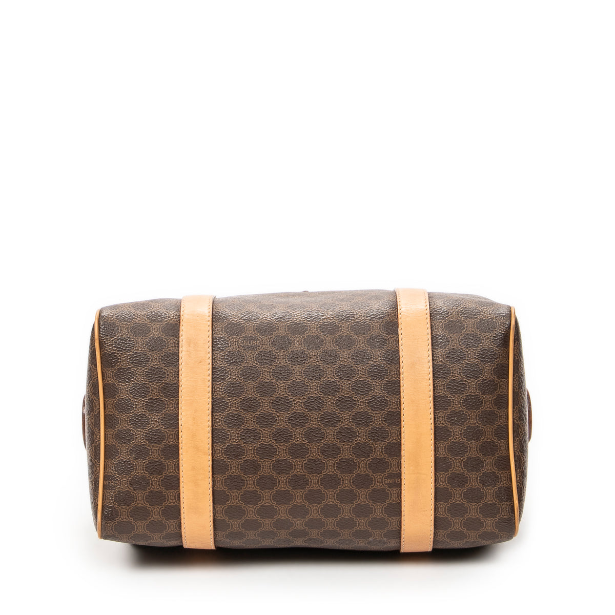 Handbag Mini Boston Beige Macadam Coated Canvas