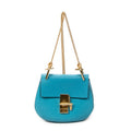 Bolso Bandolera Mini Drew Piel de Cabra Azul