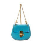 Bolso Bandolera Mini Drew Piel de Cabra Azul
