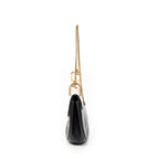 Shoulder Bag Small Bicolor Drew Black Grained Calfskin Leather