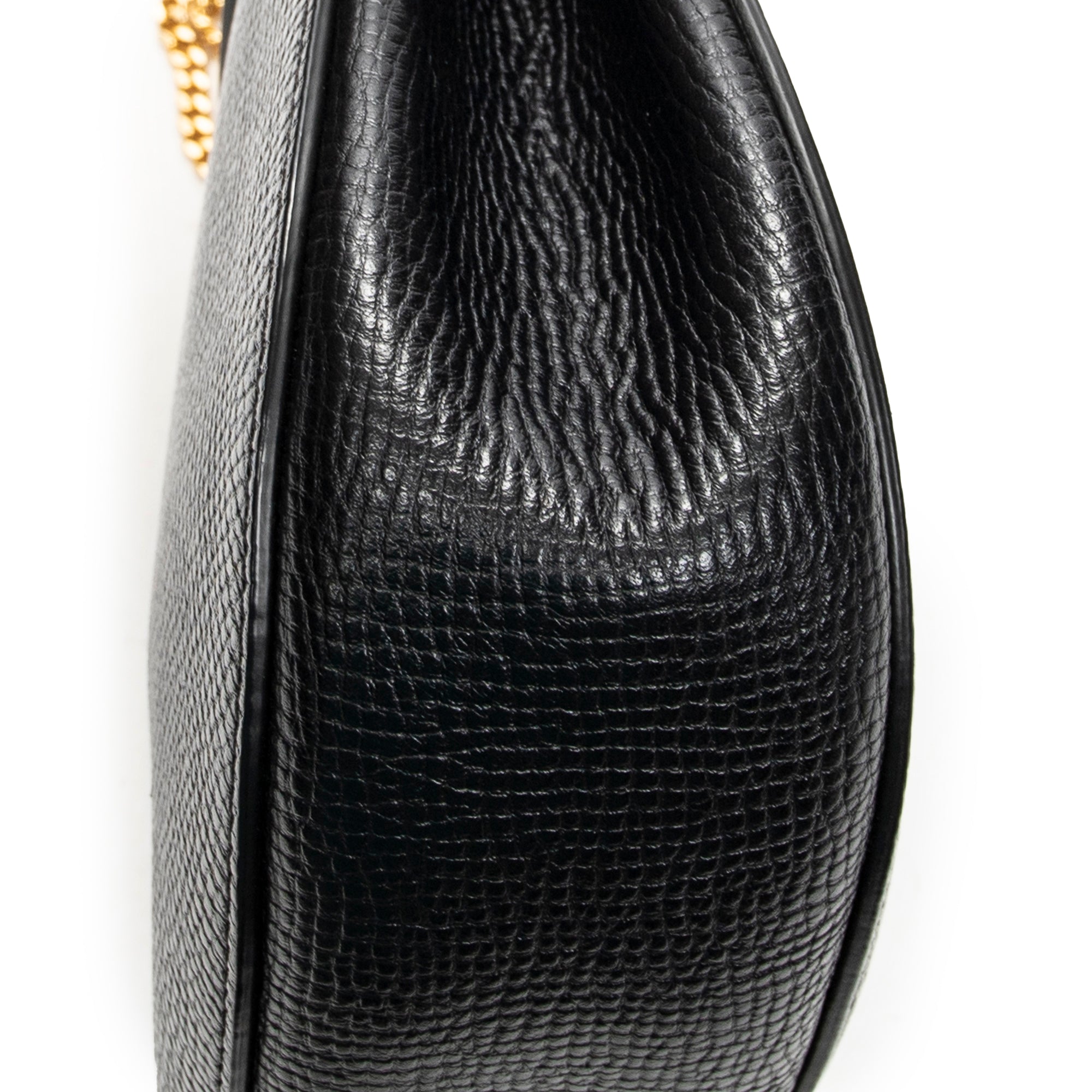 Shoulder Bag Small Bicolor Drew Black Grained Calfskin Leather