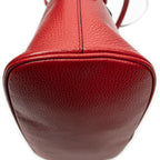 Shoulder Bag Small GG Charm Dome Tote Red Grained Calfskin Leather